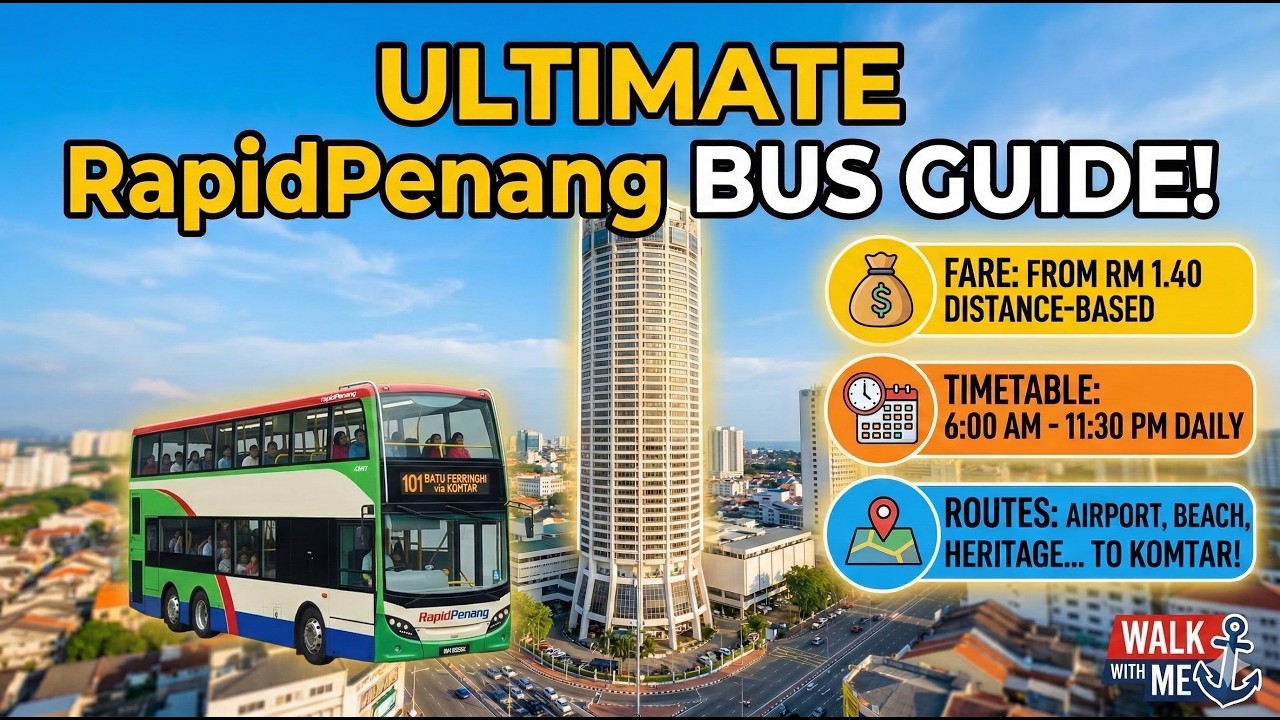 How to Get Around Penang: Driving Tour + Rapid Penang Bus Guide