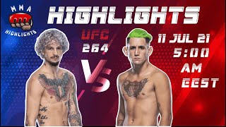 Sean O'malley vs Kris Moutinho | UFC 264 | "Moving forward like a Green Hair Zombie"