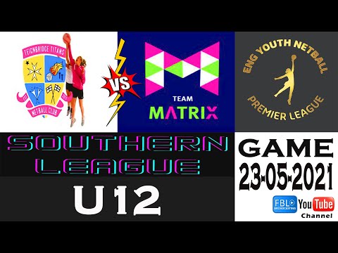 TTNC NC vs Matrix NC. 23/05/21. ENG YNPL 20-21 R4. U12 Southern Netball League.