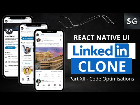 React Native LinkedIn Clone Part-XII || Code Optimizations