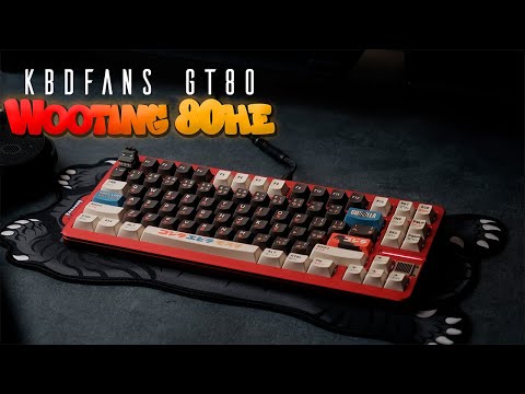 I've turned my Wooting 80HE into a custom keyboard... KBDFans GT80