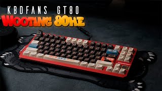 I've turned my Wooting 80HE into a custom keyboard... KBDFans GT80