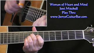 Joni Mitchell Woman of Heart and Mind | Guitar Play Thru