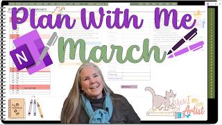 2026 March PLan With Me in my OneNote digital Planner