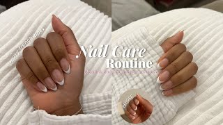 Nail Routine♡ ⋆｡ Clean & Easy French Manicure at HOME | cuticle care, nail shaping + more | IN-DEPTH