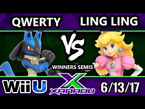 S@X 206 - Qwerty (Lucario) Vs. Ling Ling (Peach) - SSB4 Winners Semis - Smash for Wii U.