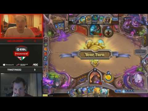 Hearthstone: ESL UK Premiership Spring 2017 - HELLOLEEROY vs TINGTING52 -  Week 1