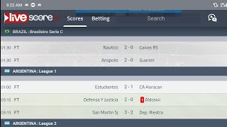 Today's Football Fixtures and Yesterday's Livescore result.