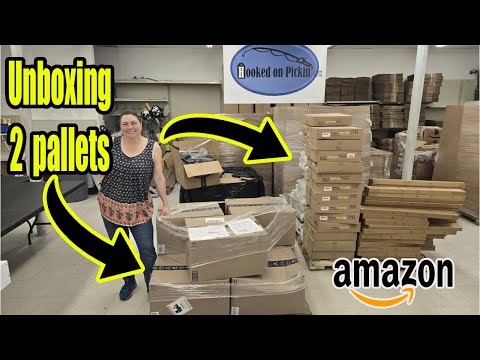 Unboxing 2 pallets of Amazon We have the Craziest story about the 2nd pallet!