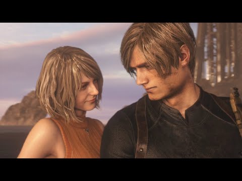 Leon And Ashley Escape The Island (Ending Scene) - Resident Evil 4 Remake