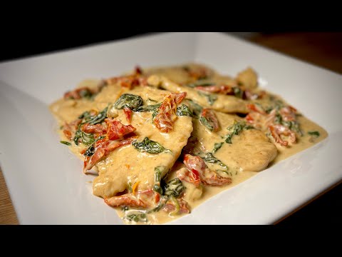 Creamy Tuscan Chicken with Sun-dried Tomatoes and Spinach