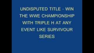 HOW TO UNLOCK ALL TITLES IN WWE 12.wmv