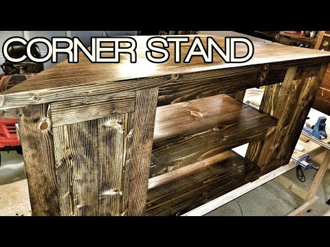 Building a corner tv stand