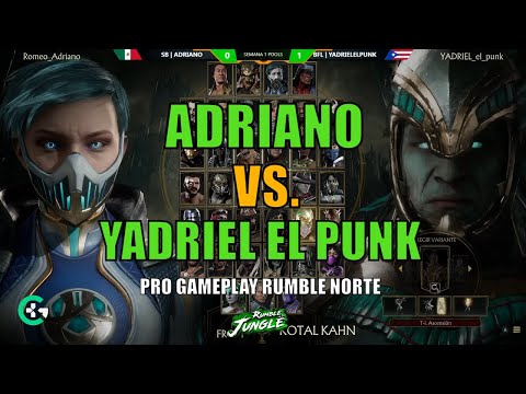 YADRIEL EL PUNK VS ADRIANO - Kotal Kahn vs Frost -Rumble In The Jungle Norte - S1 MK11Ultimate