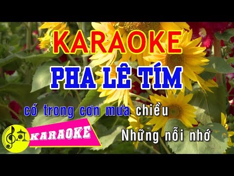 Pha Lê Tím Karaoke || Beat Chuẩn