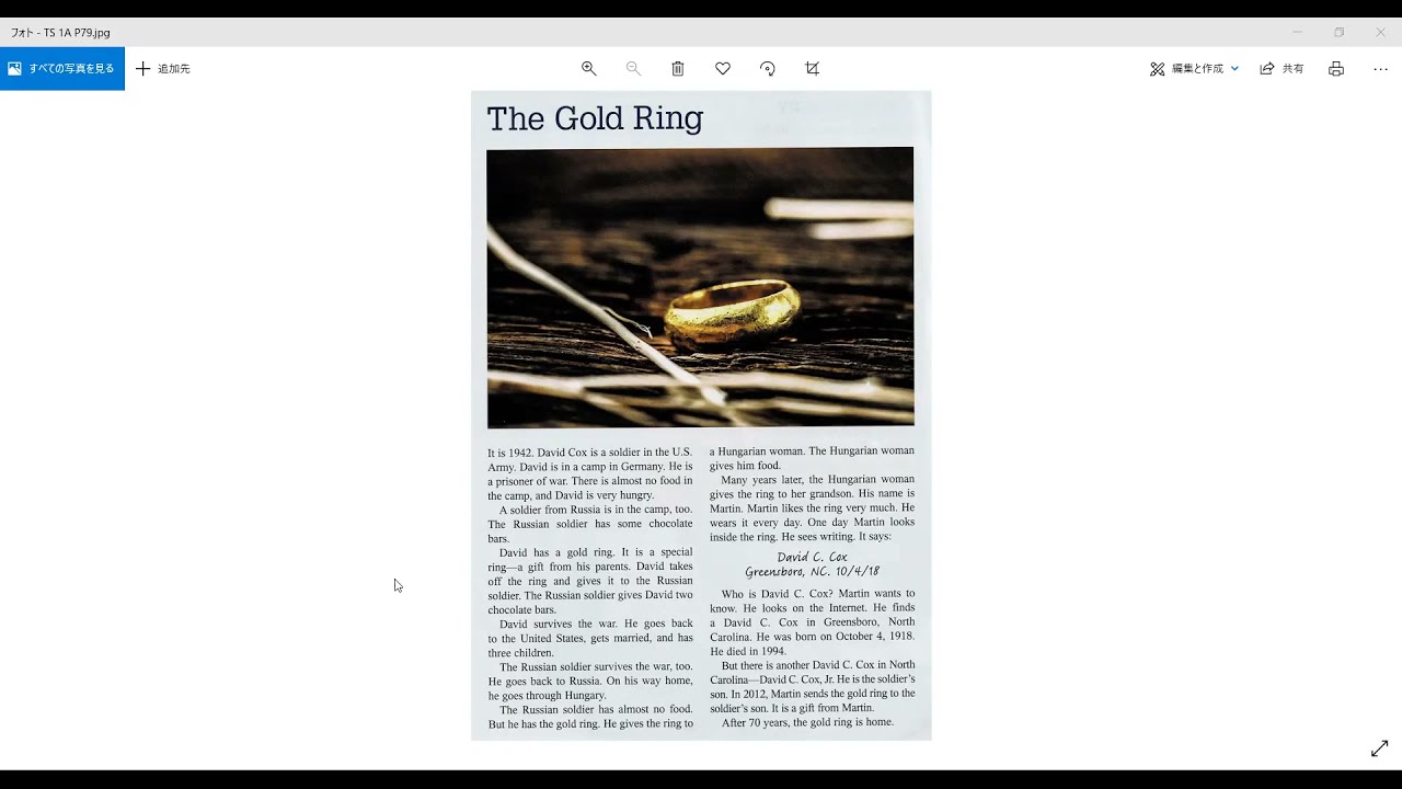 True Stories 1A Unit20 P79