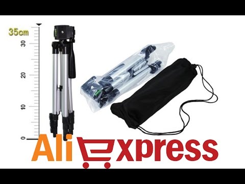 Алюминиевый штатив для камеры из Китая (aliexpress) с регулировкой высоты