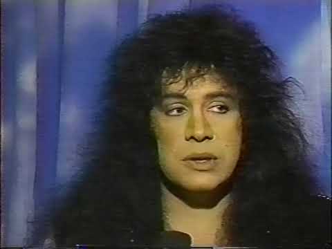 KISS - Paul Stanley & Gene Simmons on CNN Showbiz Today on set of Rock Hard video - 1989