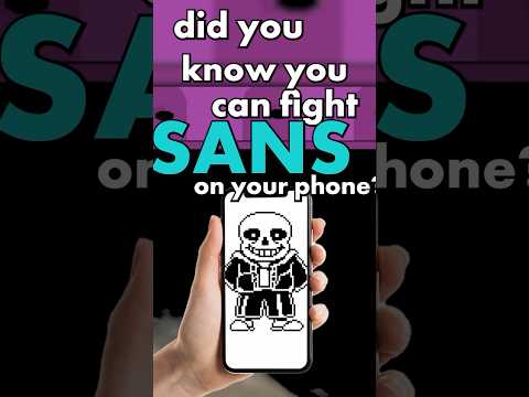 You can fight SANS on your phone?!? #undertale #sans #badtime