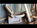 Old Toilet Destruction