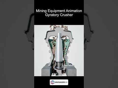 Mining Equipment 3D Animation: Gyratory Crusher in Action