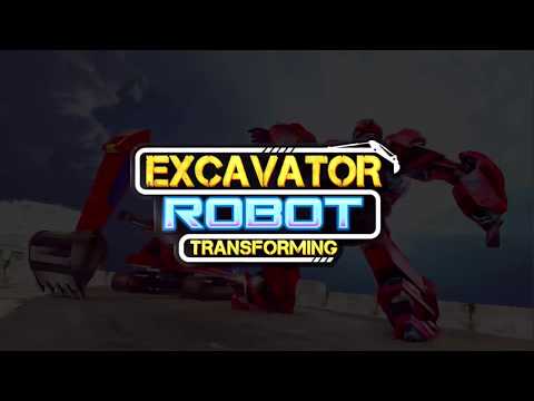 Heavy Excavator Crane Transform Robot Wars