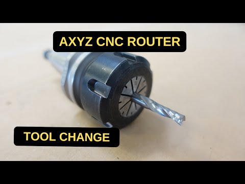 AXYZ CNC Router - Router Bit Change