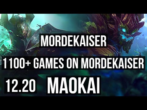 MORDEKAISER vs MAOKAI (JNG) | 7/1/5, 1100+ games, 900K mastery, Dominating | EUW Challenger | 12.20