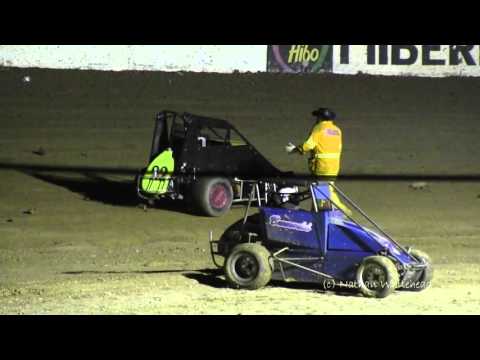 Australian Compact Speedcar Title Crashes