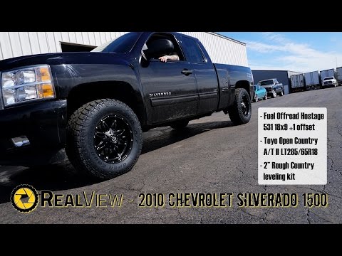 RealView - Leveled 2010 Chevy Silverado 1500 w/ 18" Fuel Hostages & 32" Toyo Open Country A/T IIs