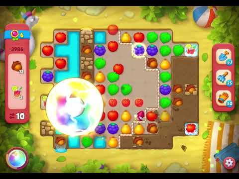 GardenScapes Level 3986 no boosters (14 moves)