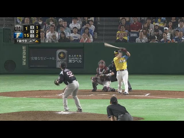 【7回裏】マリーンズ・益田 強気な投球で4奪三振!! 2回無失点の好投!! 2017/5/12 F-M