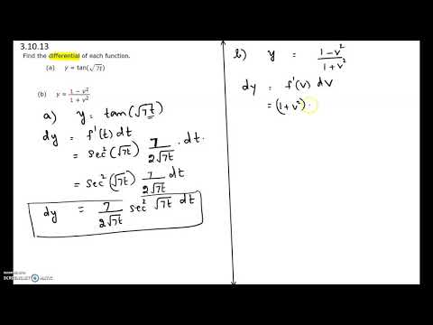 Practice Exam 2 - Calc 1 - 3.10.13 (Finding the differential of a function)