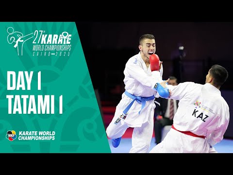 Karate World Championships  |  Thursday - Tatami 1 | All the action from Cairo LIVE!