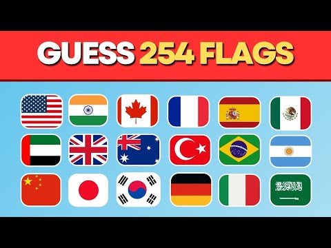 🚩Guess ALL The 254 Flags In The World Pt.1🌍