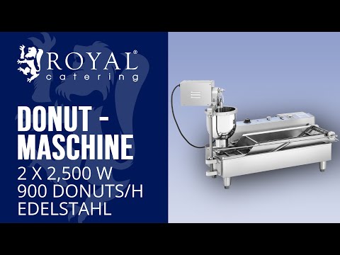 Video - Donut-Maschine - 2 x 2.500 W - 23 l