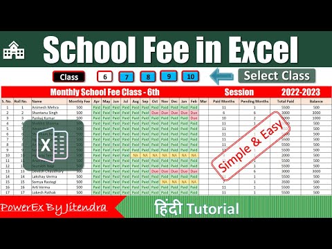 Automated School Time Table in Excel Dynamic Customizable