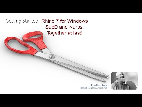Getting Started Rhino 7 windows - Build Scissors with SubD