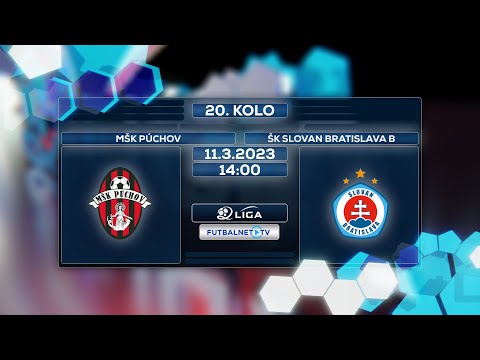 2.liga 2022/2023 20.kolo: MŠK Púchov - ŠK Slovan Bratislava B (Zostrih 1.polčasu)