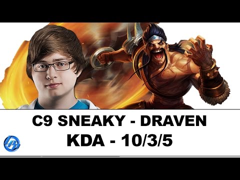 C9 Sneaky(Draven) vs CoreJJ(Corki) - NA Duo Incarnation