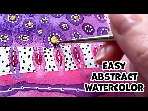 Watercolor Painting - Easy Abstract Designs from Art Book