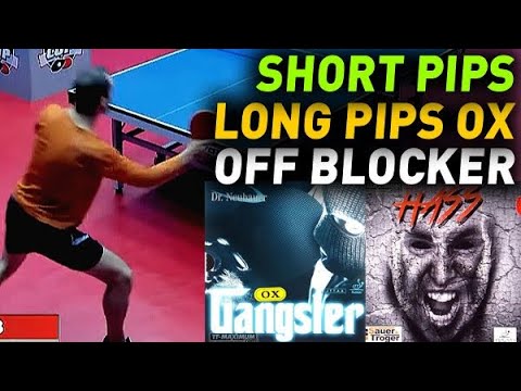 long pips Dr Neubauer GANGSTER OX: All-pips-out aggressive blocker Kovalenko Sergei
