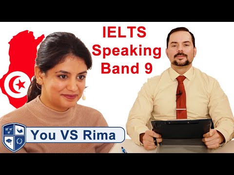 雅思口語 Band 9 You vs Rima（來自突尼西亞）--大師班和策略 (IELTS Speaking Band 9 You vs Rima from Tunisia - Master Class and Strategy)