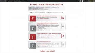 Rutgers Immunization Requirement