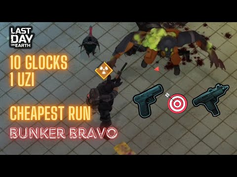 I cleared BUNKER BRAVO with only 10 GLOCKS | Last Day on Earth : Survival Game
