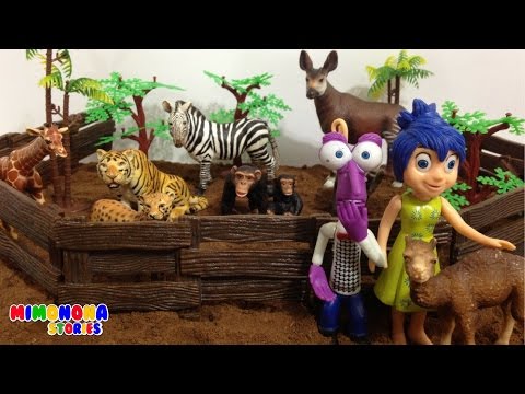 Alegria y sus amigos de Intensamente visitan el ZOO🐯 | Mimonona Stories