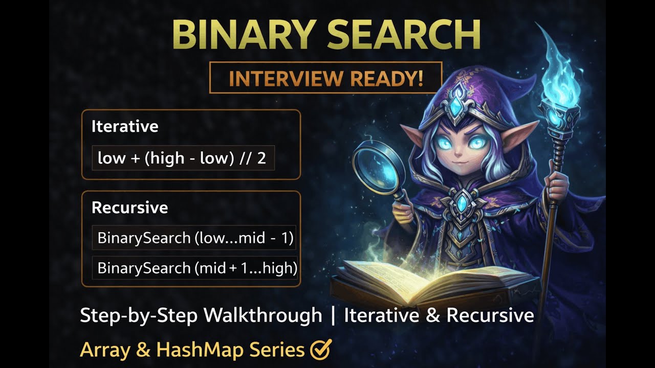Binary Search Algorithm Explained | Iterative vs Recursive Approaches