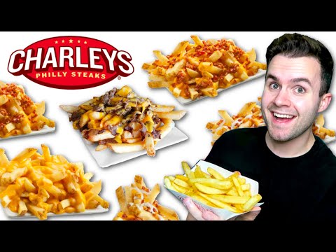 I tried Charleys Philly Steaks GOURMET FRIES! Full...