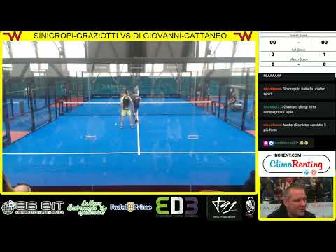 SINICROPI GRAZIOTTI VS DI GIOVANNI CATTANEO WE PADEL GALLARATE OPEN 10.000 QUARTI DI FINALE