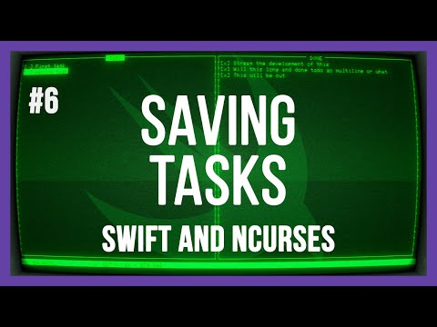 Saving tasks to a file - Terminal UI todo app with Swift and ncurses - PART 6 thumbnail